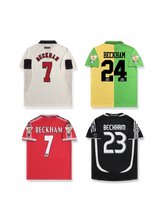 ベッカム福袋 背番号入りジャージ2枚セット, vintage football shirt bundle